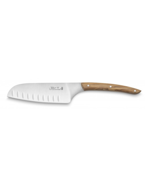 Couteau Santoku CLAUDE DOZORME alvéoles 13cm- 2 coloris