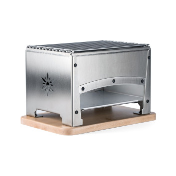 Braséro en inox Bron Coucke Louis Tellier BBQ de table