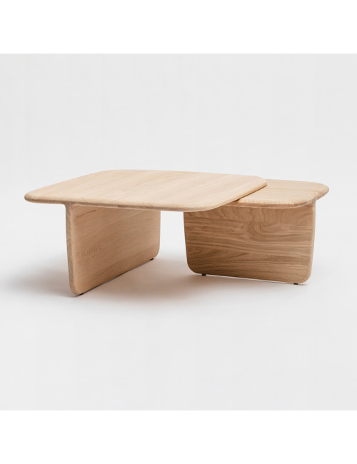 Table basse Drugeot Manufacture Toi et moi chêne massif