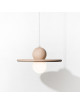 Lampe suspension Drugeot Manufacture Nébuleuse chêne massif - 14 coloris