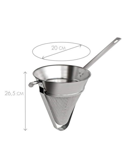 Chinois étamine GOBEL 20cm en fer blanc