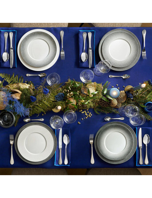 6 assiettes L Fragments Noir Degrenne - 4 tailles