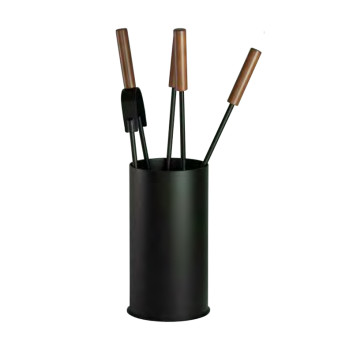Serviteur de cheminée noir Reignoux - 2 coloris