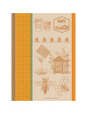 Lot de 2 torchons GARNIER THIEBAUT Miel et abeilles ocre