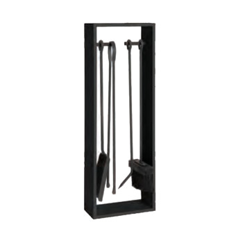 Serviteur de cheminée Reignoux h.64cm noir