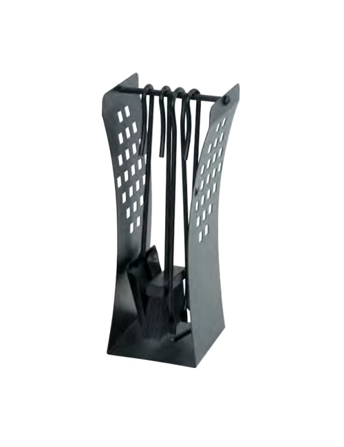 Serviteur de cheminée Reignoux h.43cm noir
