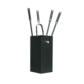 Serviteur de cheminée Reignoux h.60cm noir