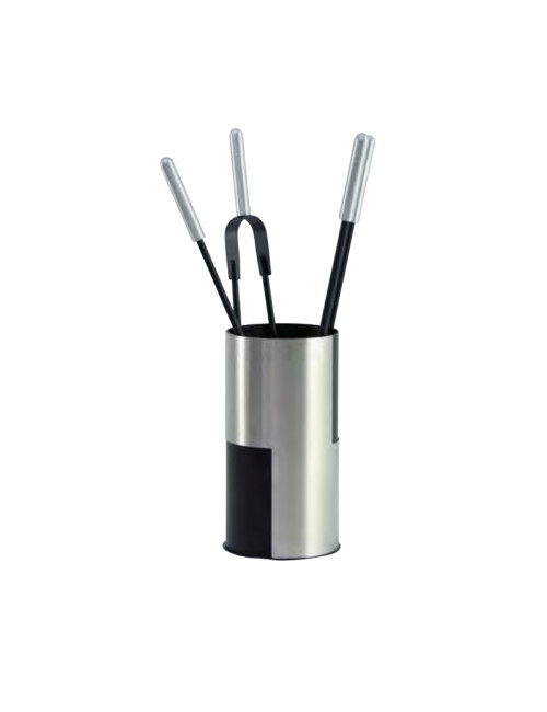 Serviteur de cheminée REIGNOUX noir alu h.60cm