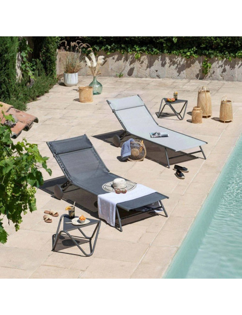 Bain de soleil Lafuma Mobilier Miami II Rives Becomfort - 4 couleurs