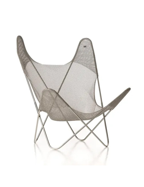 Fauteuil AA Airborne Le Labo Design cotte de maille inox