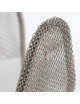 Fauteuil AA Airborne Le Labo Design cotte de maille inox