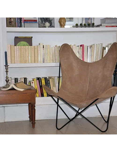 Housse Lodge Airborne croute de cuir pour fauteuil AA