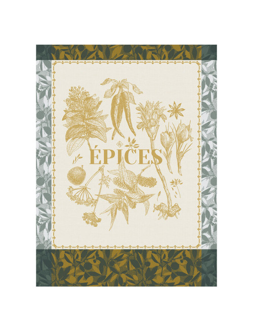 Torchon LE JACQUARD FRANCAIS Epices en coton - 2 coloris