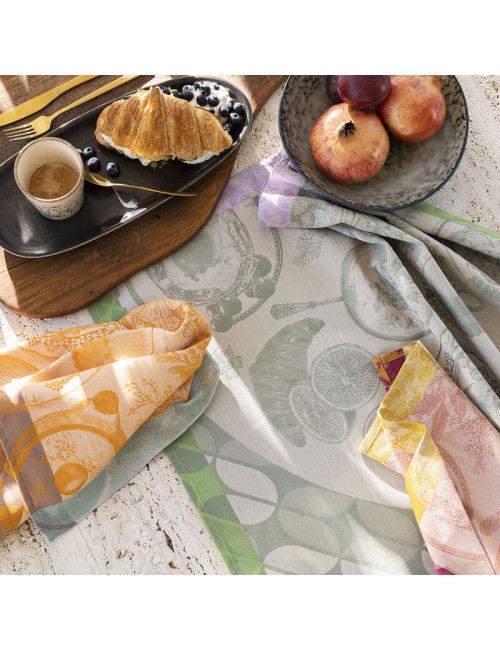 Torchon LE JACQUARD FRANCAIS Brunch Gourmand en coton - 3 coloris