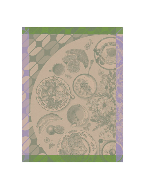 Torchon LE JACQUARD FRANCAIS Brunch Gourmand en coton - 3 coloris