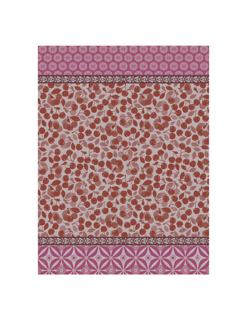Torchon LE JACQUARD FRANCAIS Cerises en coton - 3 coloris