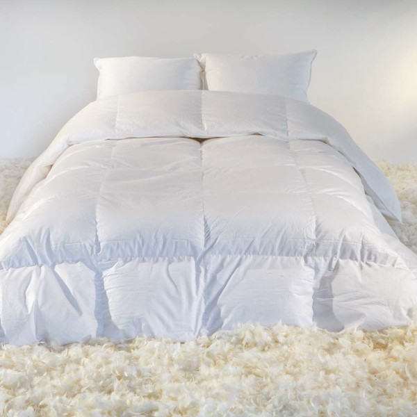 Couette en duvet canard blanc grammage 250g/m2 - 4 tailles