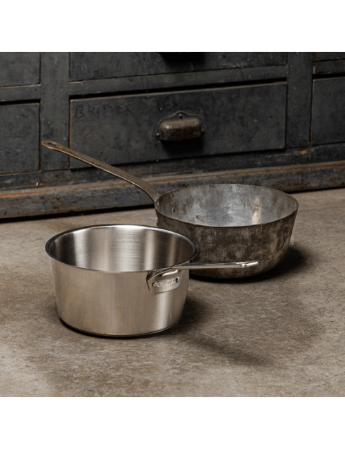 Casserole CRISTEL 1826 en inox brossé - 3 tailles