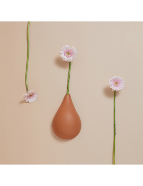 Goutte de terre MONOCHROMIC vase décoration murale - 4 coloris