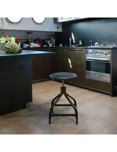 Tabouret NICOLLE ajustable en métal - 8 coloris