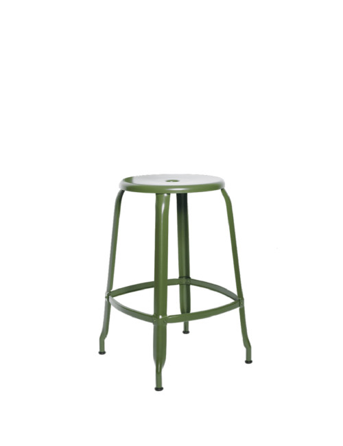 Tabouret NICOLLE en métal - 5 hauteurs 8 coloris