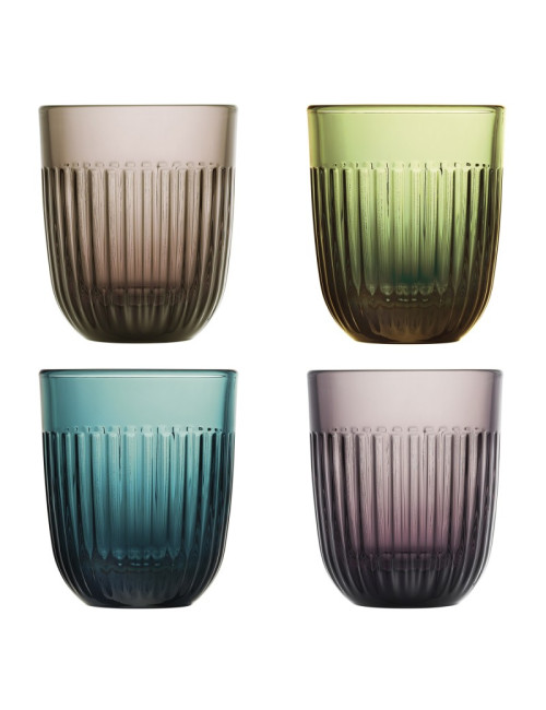 Set de 4 verres à eau Ouessant La Rochère gobelets colorés