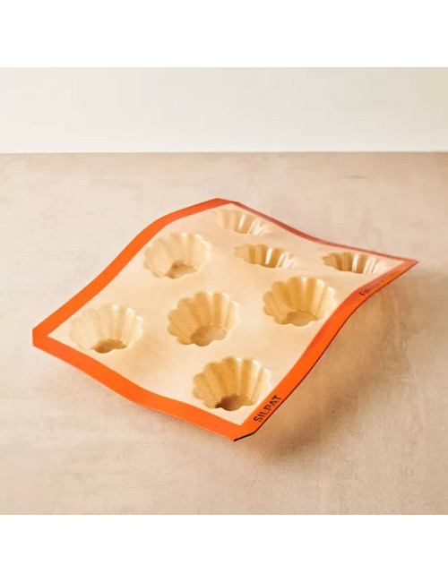 Moule à gâteau 8 briochettes SILPAT en silicone 40x30cm