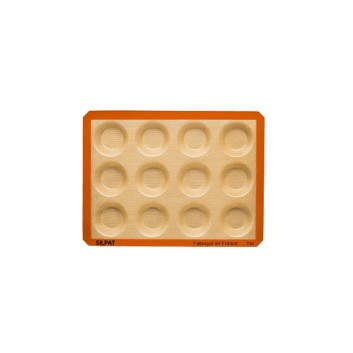 Moule à tarte 12 tartelettes SILPAT en silicone 40x30cm