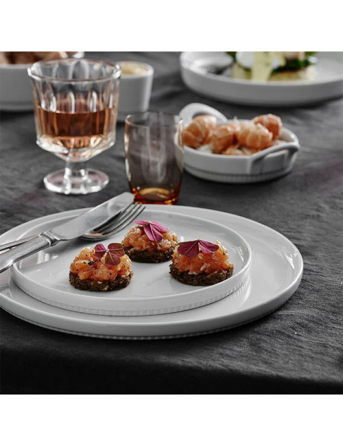 6 assiettes en porcelaine Toulouse Pillivuyt - 5 tailles