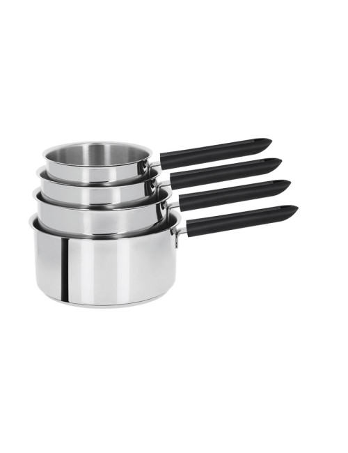 Batterie 4 casseroles Cristel Mutine Fixe - 14, 16, 18 et 20cm
