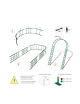 Arche de jardin LOUIS MOULIN Treillage en acier fer vieilli