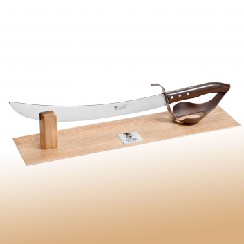 Sabre à champagne DOZORME socle hêtre bronze vallernia