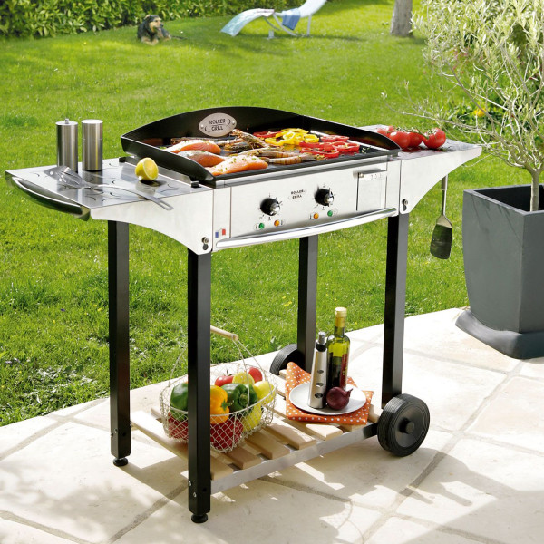 Ensemble Roller Grill Plancha 600 Gaz PL600G