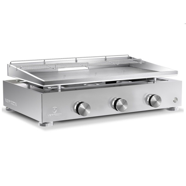 Plancha Simplicity gaz 3 feux Inox Verycook