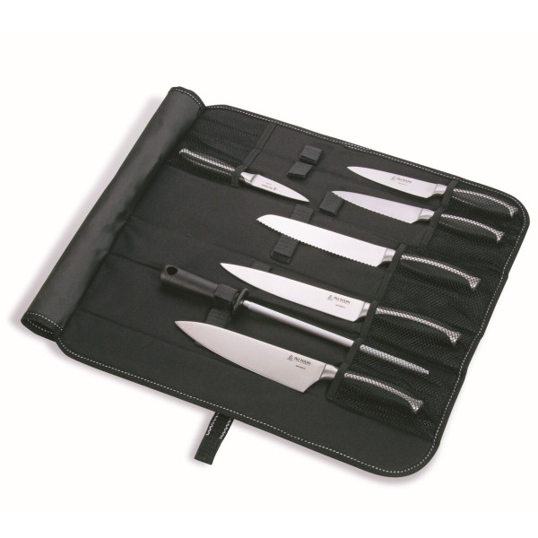 Trousse de couteaux AU NAIN Galbéos - 7 pièces