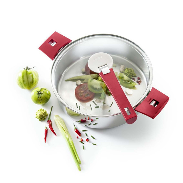 Casserole Cristel Mutine amovible en inox - 4 tailles