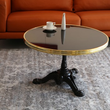 Table basse émaillée Prestigiline - 11 coloris 2 tailles